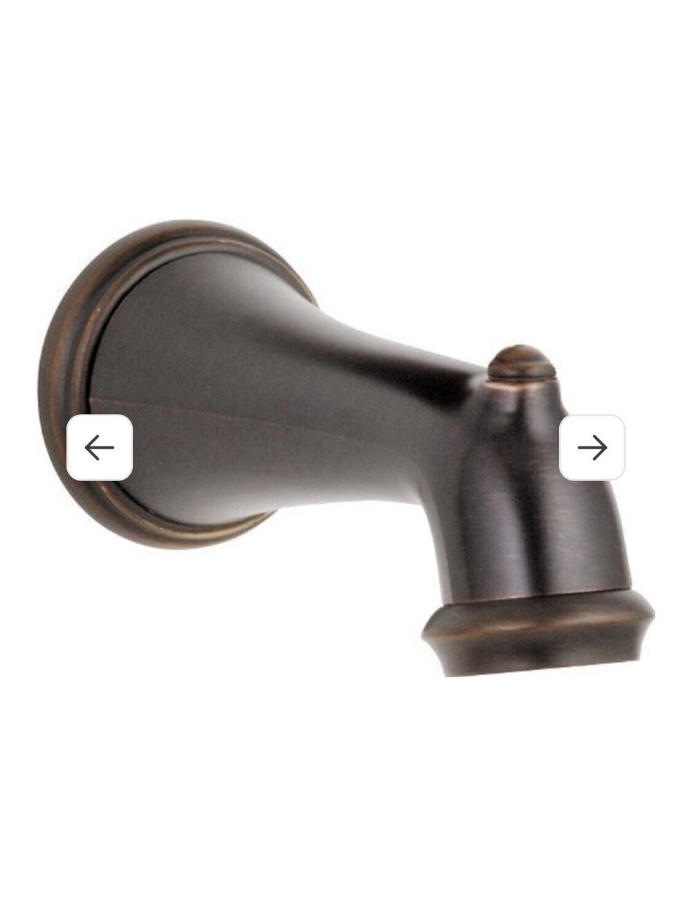 Delta Faucet RP43028RB Non-Diverter Tub Spout, Venetian Bronze, 0.5
